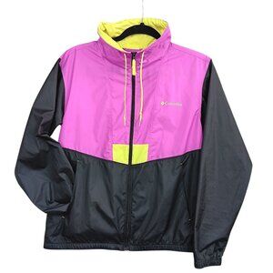 COLUMBIA Lightweight Breathable Full Zip Jacket Windbreaker Women’s Small Pink